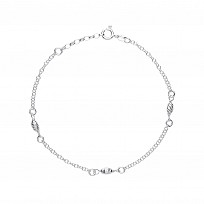 925 Sterling Silver Belcher & Diamond Cut Bead Fancy 10