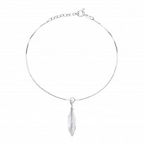 925 Sterling Silver Fancy Leaf Drop 10