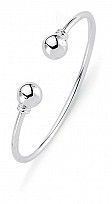 Children's 925 Sterling Silver Anti-Tarnish Torque Bangle