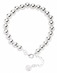 Ladies 925 Sterling Silver Ball Bracelet