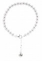 Ladies 925 Sterling Silver Ball Bracelet