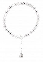 Ladies 925 Sterling Silver Ball Bracelet