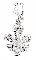 925 Sterling Silver Fleur de Lis Style Charm