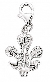 925 Sterling Silver Fleur de Lis Style Charm