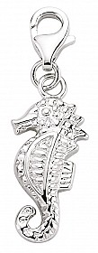 925 Sterling Silver Seahorse Charm