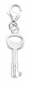 925 Sterling Silver Key Charm