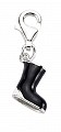 925 Sterling Silver Black Enamel Ugg Boot Charm