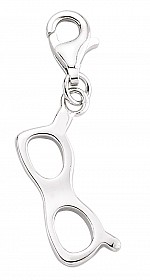 925 Sterling Silver Glasses Charm