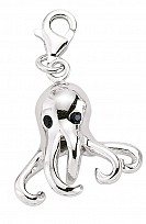 925 Sterling Silver Octopus Charm