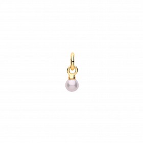 Gold Plated Pearl Charm