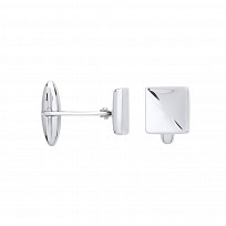 925 Sterling Silver Square Ultra Polished Gents Cufflinks