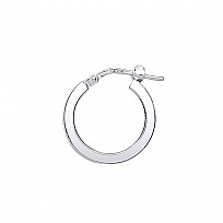 925 Sterling Silver Small Plain Hoops