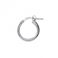 SMALL PLAIN 925 Sterling Silver HOOPS