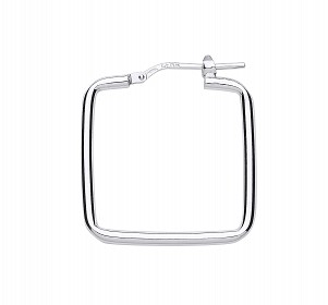 925 Sterling Silver Square Hoop Earrings