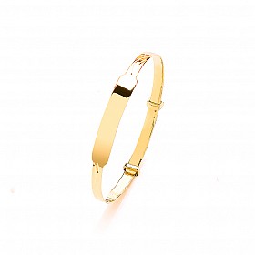 Expandable 9ct Childrens' CZ Bangle