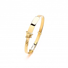 Expandable 9ct Childrens' CZ Bangle