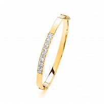 9ct Childrens' CZ Bangle