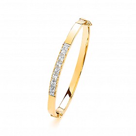 9ct Childrens' CZ Bangle