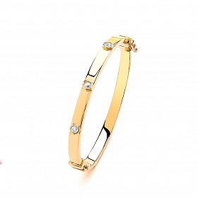 9ct Childrens' CZ Bangle