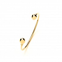 9ct Gold Plain Torque Bangle