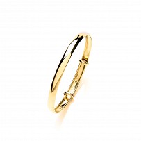 9ct Gold Children's Expandable Polished Bangle
