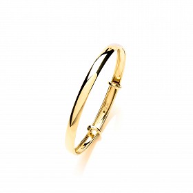 9ct Gold Children's Expandable Polished Bangle
