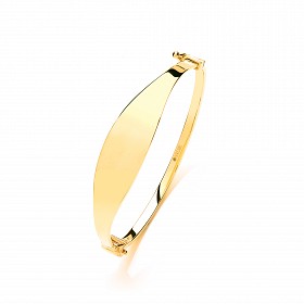 9ct Gold Children's ID Polished Bangle