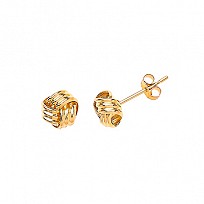 9ct Gold Knot Stud Earrings