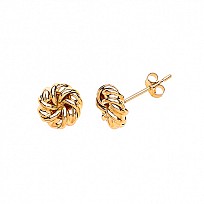 9ct Gold Flower Stud Earrings