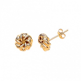 9ct Gold Flower Stud Earrings