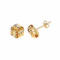 9ct Gold Knot Stud Earrings