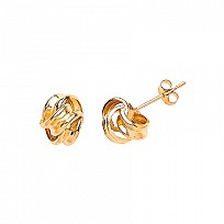 9ct Gold Knot Stud Earrings