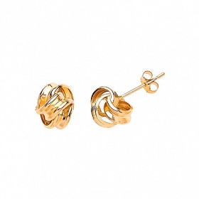 9ct Gold Knot Stud Earrings
