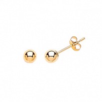 9ct Gold Ball Stud Earrings