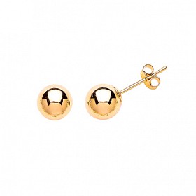 9ct Gold Ball Stud Earrings