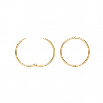 9ct Gold Hinged Hoop Earrings