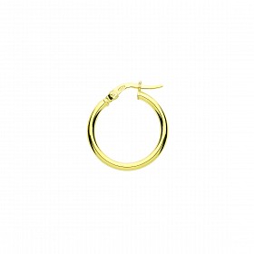 9ct Gold 15mm Hoop Earrings