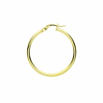 9ct Gold 25mm Hoop Earrings