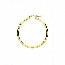 9ct Gold 25mm Hoop Earrings