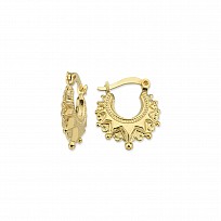 9ct Gold Small Creole Hoop Earrings