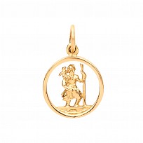 9ct Gold St Christopher Pendant