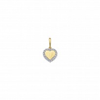 9ct Gold CZ Heart Pendant