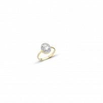 9ct Gold Ladies CZ Pear Shape Solitaire Ring