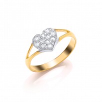 9ct Kids Ring Heart