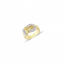 9ct Yellow Gold Childrens Buckle Ring
