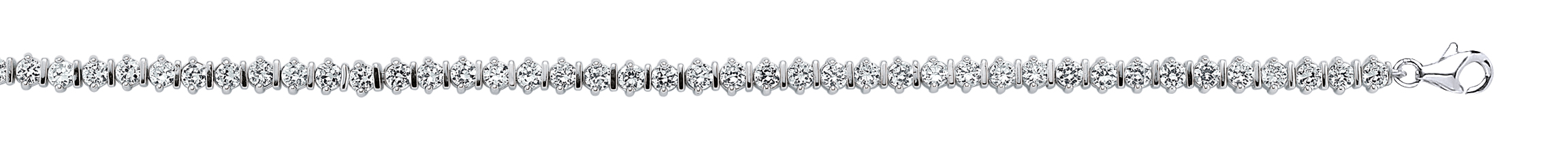 925 Sterling Silver Cubic Zirconia Tennis Bracelet
