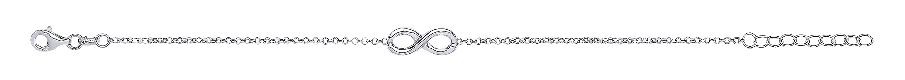 925 Sterling Silver Infinity Bracelet