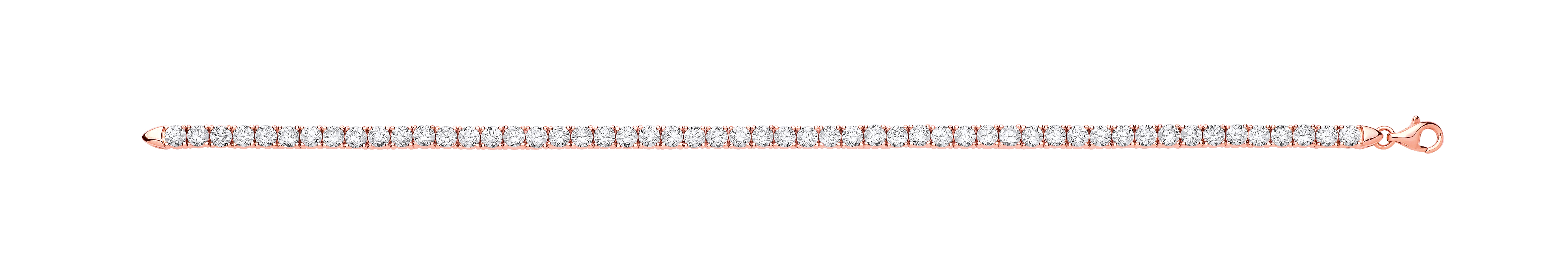 Rose Gold Plated Classic Fine Tennis Bracelet