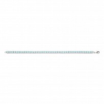 925 Sterling Silver Tennis Bracelet With Round White Opal Stones