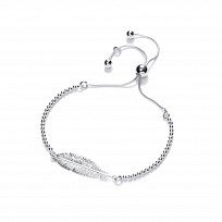 Dilver Leaf Adjustable Bead Bracelet